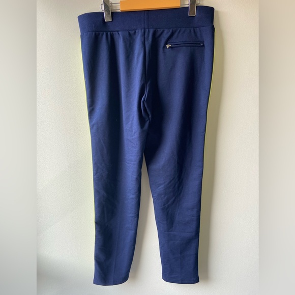 Ralph Lauren navy stretch pants with neon stripe NWT - Picture 2 of 4